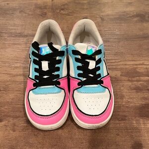 The Children's Place Girls' Colorblock Low-Top Sneakers Black laces size 13